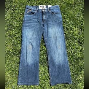 Ariat M4 Low Rise Boot Jeans Mens 32x30* Blue Relaxed Boot Cut Cowboy Workwear